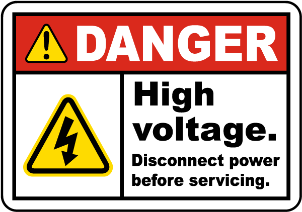 Disconnect Before Servicing Label