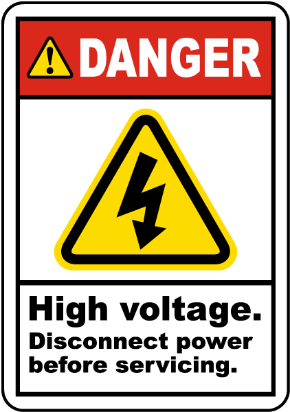 Disconnect Before Servicing Label