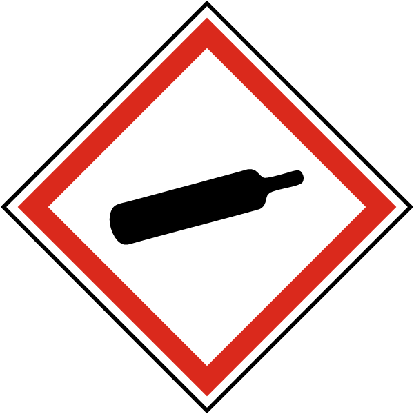 GHS04 Compressed Gas Symbol Sign