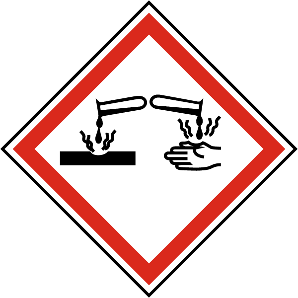 GHS05 Corrosive Symbol Sign
