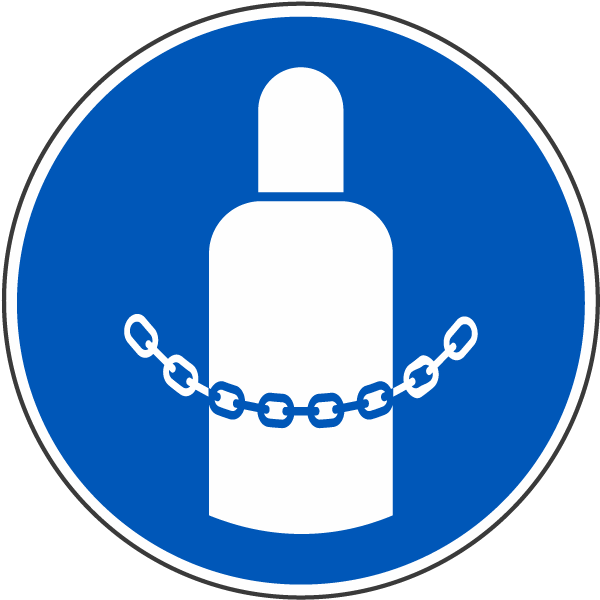 Secure Gas Cylinders Label