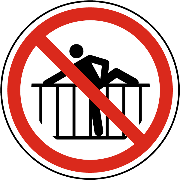 Do Not Cross Barrier Label