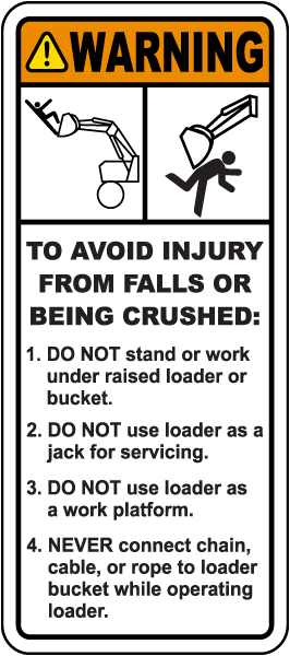 To Avoid Injury From Falls Label 