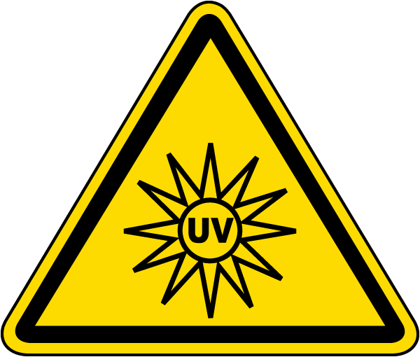 UV Light Hazard Warning Label