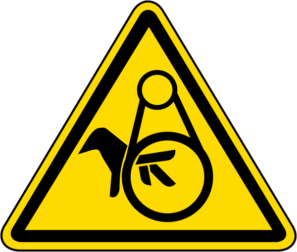 Pinch Point / Entanglement Warning Label