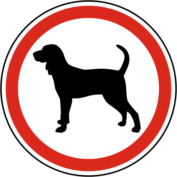 Dog Symbol Label