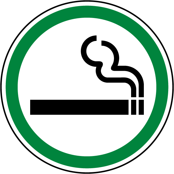 Designated Smoking Sign