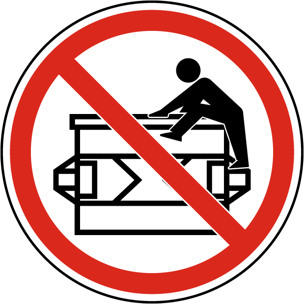 Do Not Climb In or Around Dumpster Label