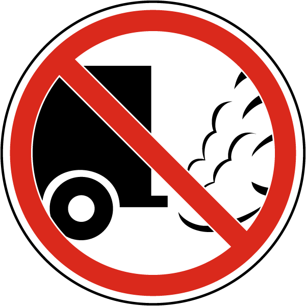 No Idling Label