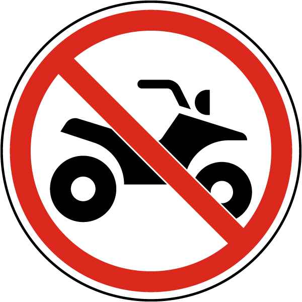 No All-Terrain Vehicle Label