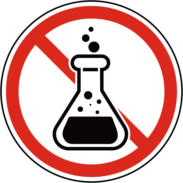 No Chemicals Label