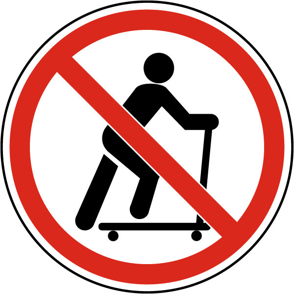 No Scooters Label