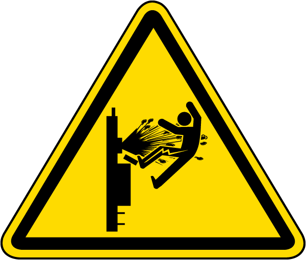 Slip Hazard Warning Label
