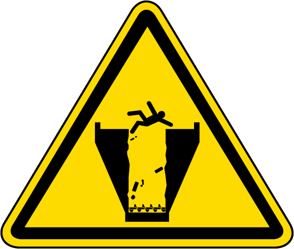 Fall Hazard/Auger Warning Label