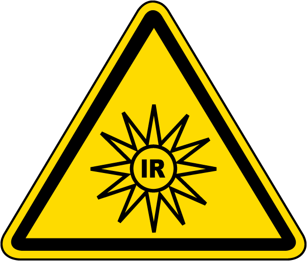 Invisible Radiation Warning Label