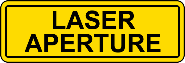 Laser Aperture Label