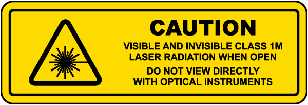 Visible and Invisible Class 1M When Open Label
