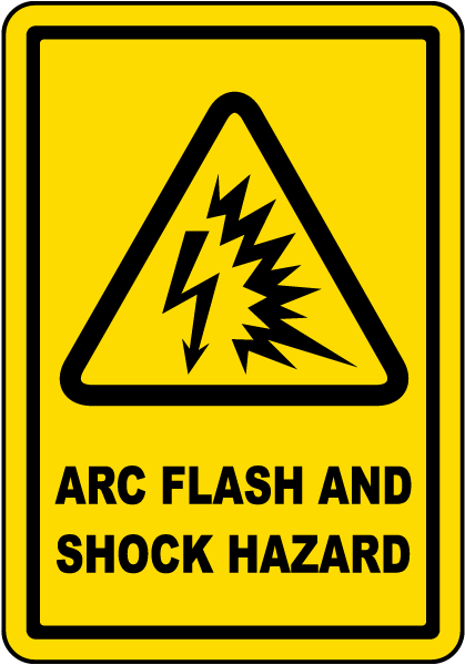 Arc Flash And Shock Hazard Label