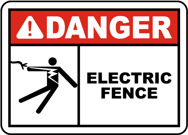 Danger Electric Fence Sign