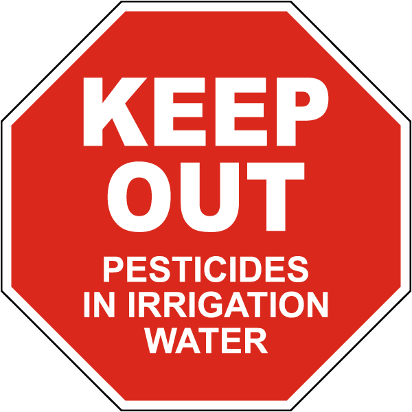 Keep Out Pesticides Sign