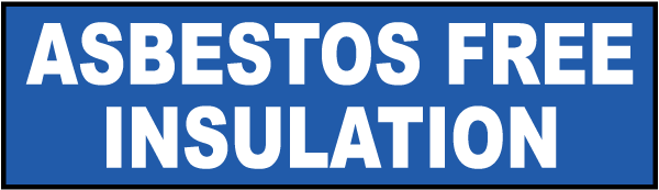 Asbestos Free Insulation Label