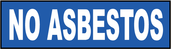 No Asbestos Label