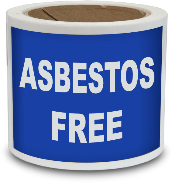Asbestos Free Label