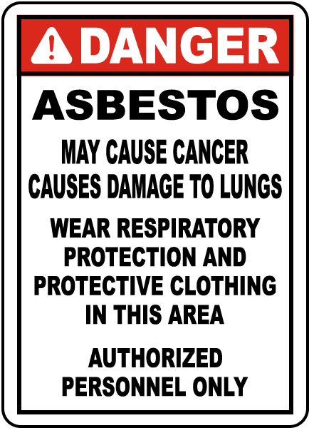 OSHA Compliant Asbestos Sign