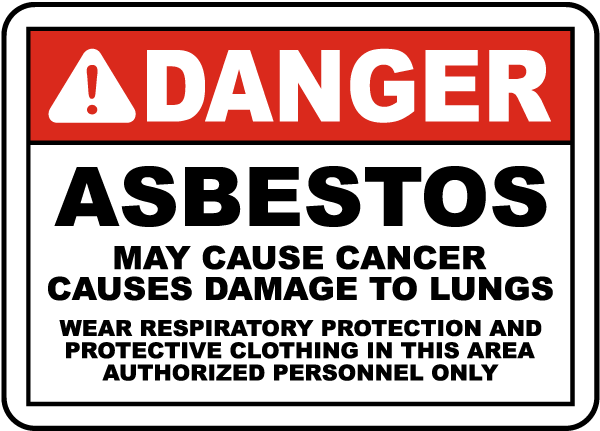 OSHA Compliant Asbestos Sign