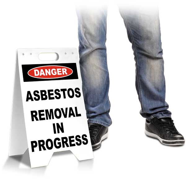 Danger Asbestos Removal Floor Stand Sign