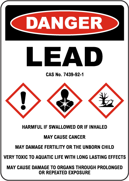 Danger Lead Hazards Sign