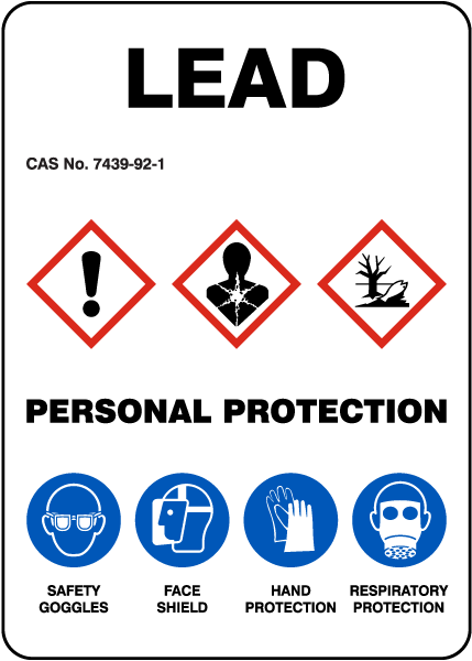 Lead GHS Irritant Sign