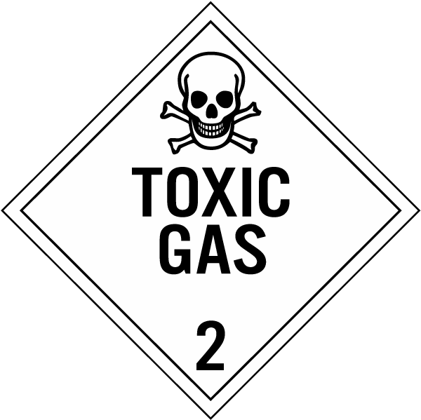 Toxic Gas Class 2 Placard