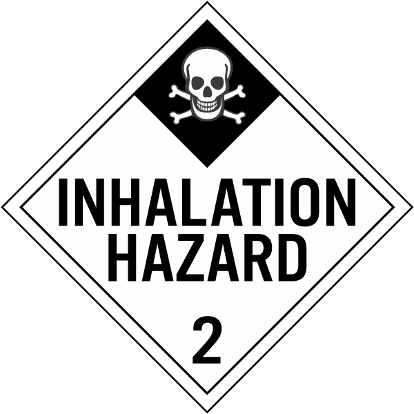 Inhalation Hazard Class 2 Placard