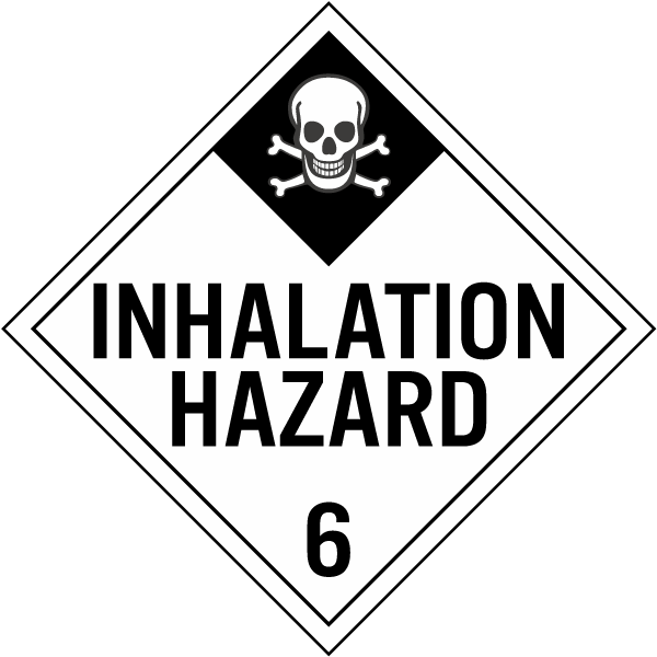 Inhalation Hazard Class 6 Placard