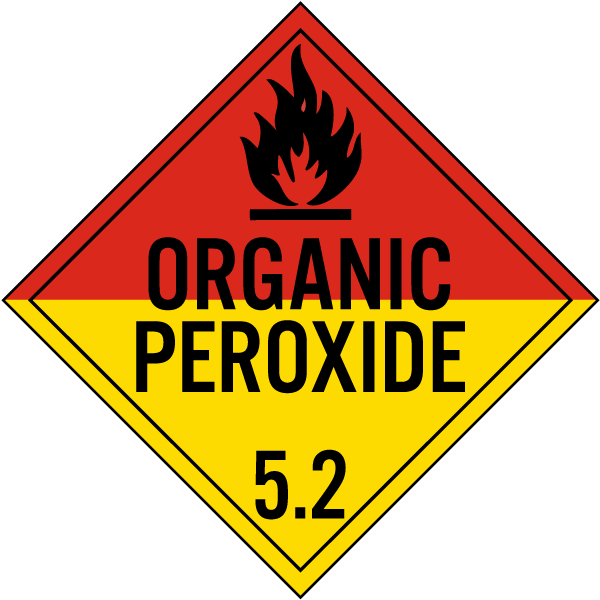 Organic Peroxide Class 5.2 Placard
