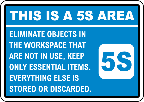 This Is A 5s Area Eliminate Objects Sign