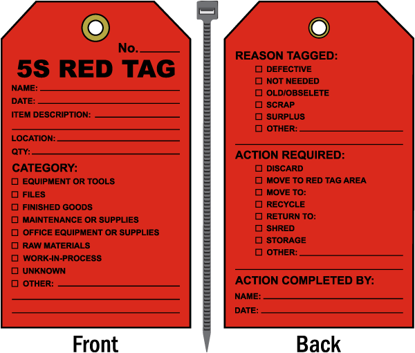 5S Red Tag