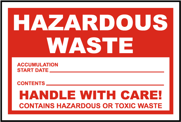 Hazardous Waste Label