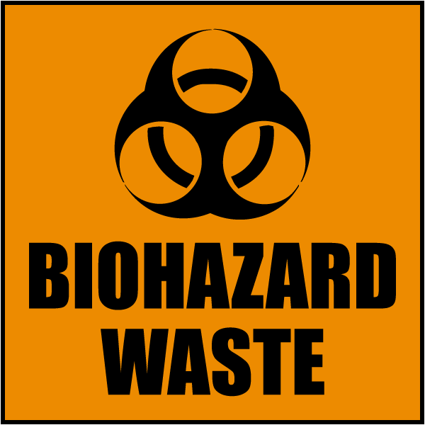 Biohazard Waste Label