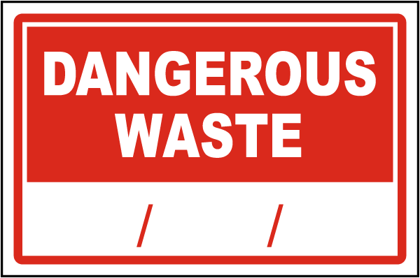 Dangerous Waste Label