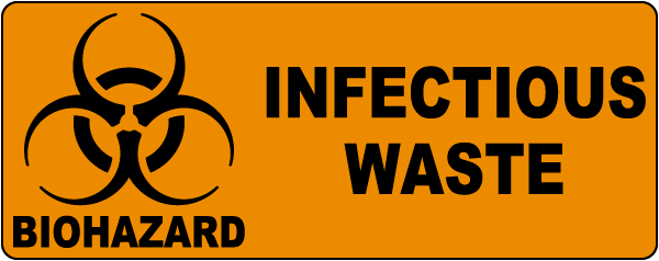 Infectious Waste Biohazard Label