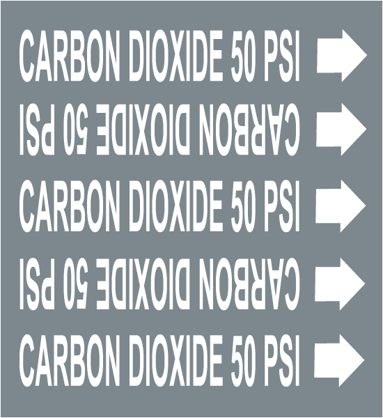 Carbon Dioxide 50 Psi Medical Gas Marker
