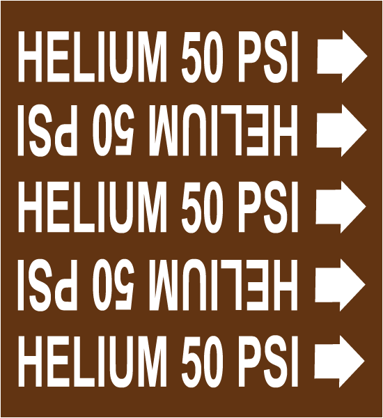 Helium 50 Psi Medical Gas Marker