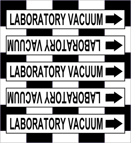 Laboratory Vacuum Medical Gas Marker