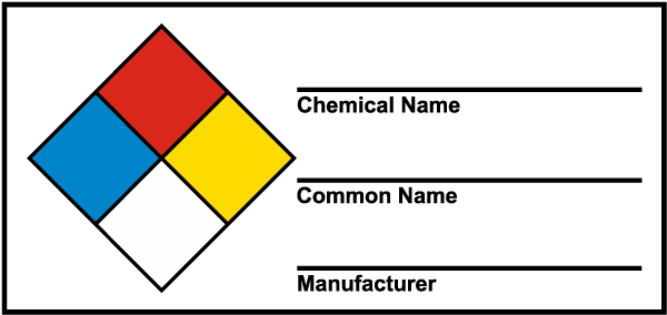 HazCom NFPA Label M3367