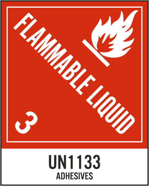 UN1133 Adhesives Label