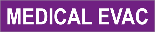 Medical Evac Pipe Label