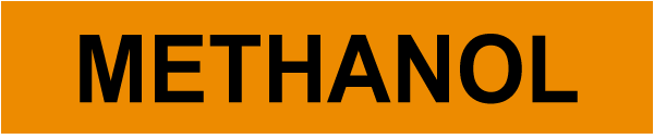 Methanol Pipe Label