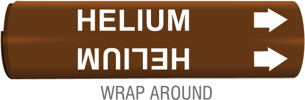 Helium Wrap Around Pipe Marker